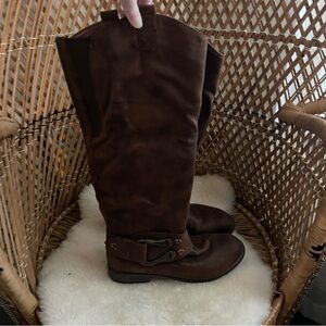 Mossimo Suede Brown Knee-High Boots